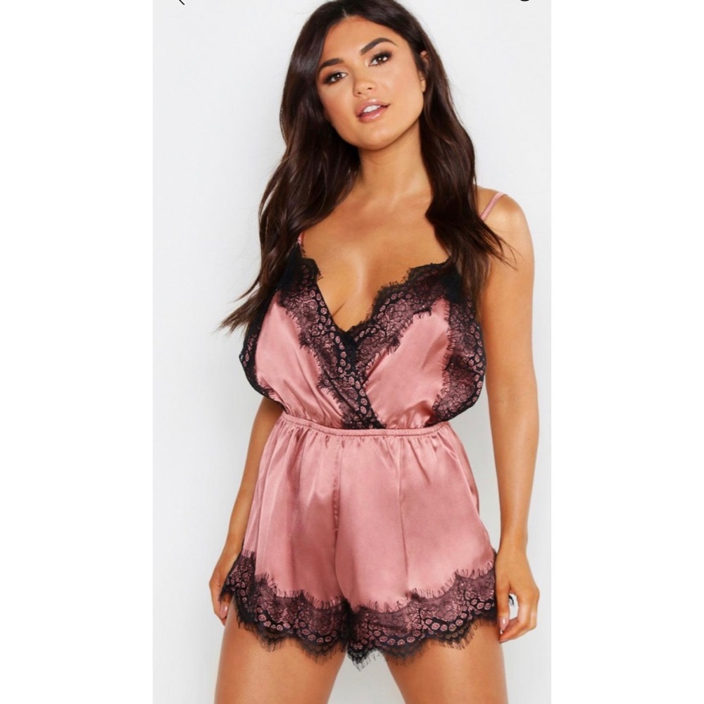 BooHoo Rose Teddy Romper